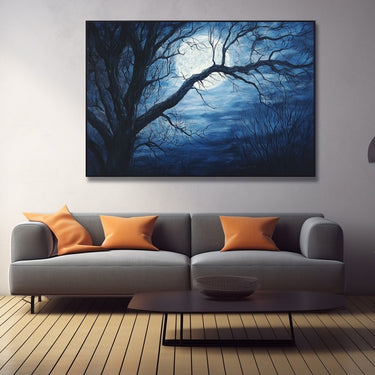 Painting of Moon at Night